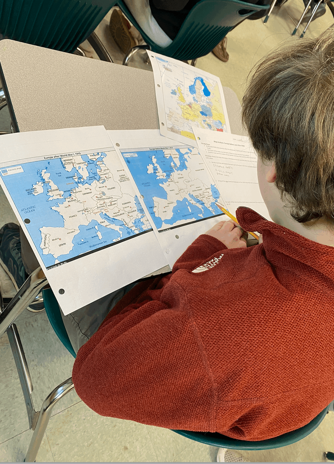 8th Grade WWII Map Study